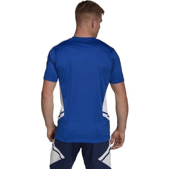 ADIDAS Mens Jersey Large Condivo 22‎ Soccer Aeroready Moisture Wicking Logo Blue - Picture 4 of 12